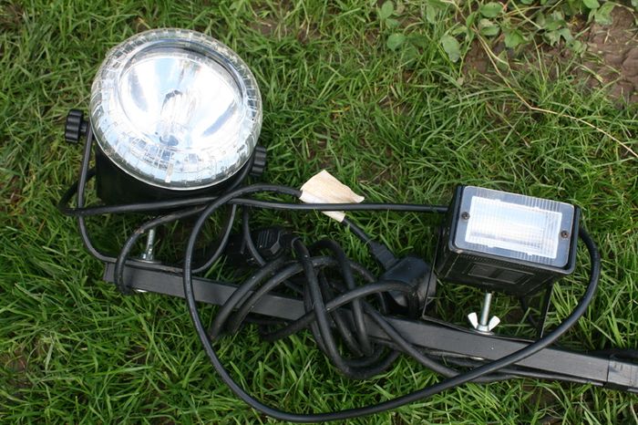 Compact Euro Light ,Flashing Light, Q-Strobe LG38 Black pro Sound