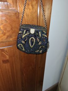 Ladies embellished navy handbag NEXT brand