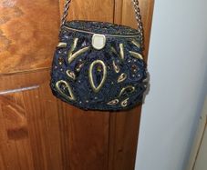 Ladies embellished navy handbag NEXT brand