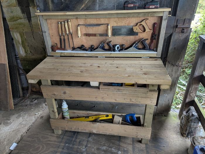 Folding Bench & Tool Cabinet