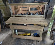 Folding Bench & Tool Cabinet