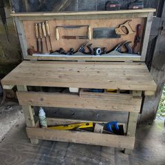Folding Bench & Tool Cabinet