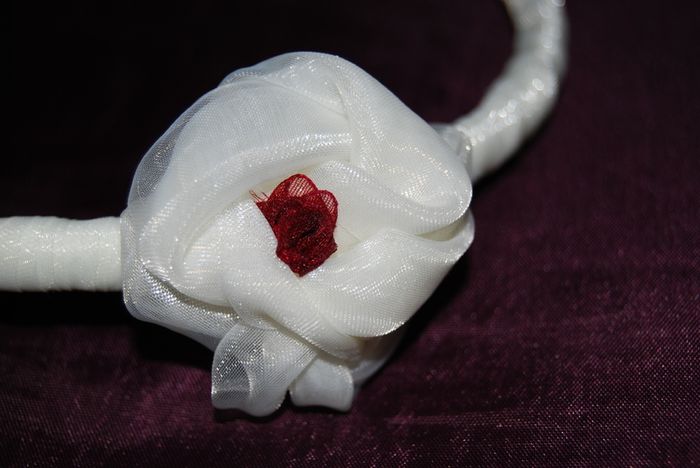 Handmade organza hairband