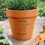 Personalised Free Text Terracotta Plant Pot Image 4