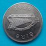 1999  "STAG" Irish One Pound coin A/Unc Image 2