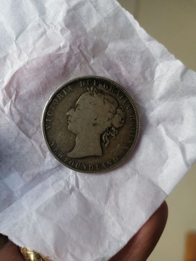 1899 Newfoundland Silver 50 Cents Coin