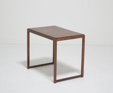 Vintage Danish Minimalist Rosewood Side Table, 1960s.