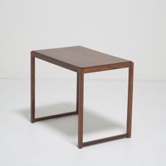 Vintage Danish Minimalist Rosewood Side Table, 1960s.