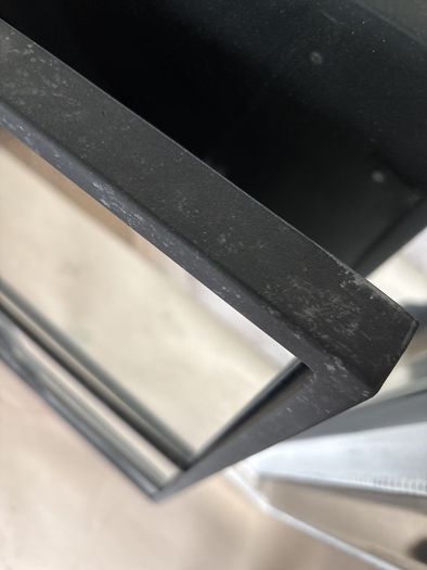 Black square mirror
