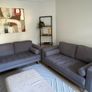 COOPER Grey Fabric 2 Seater Sofa x 2 Image 2