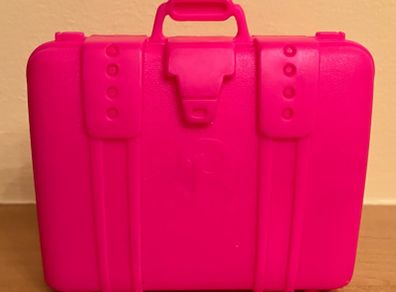 Vintage Barbie 1989 Hot Pink Suitcase