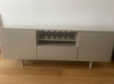 TV Bench with doors and drawer
