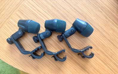 Sennheiser E904 Drum Mics Set of 3 Working Road Worn
