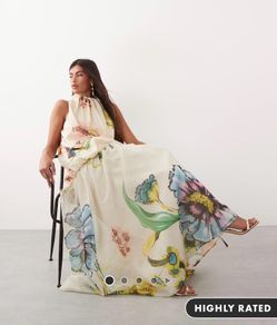 Asos design floral maxi dress
