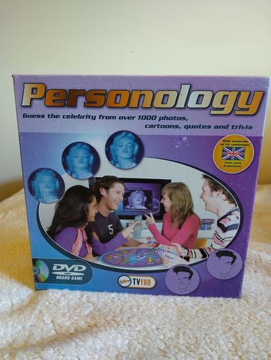 Personology Dvd Trivia Board Game, guess the celebrity,