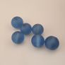 Antique African Style Light Blue Glass Lot of 6 Image 3
