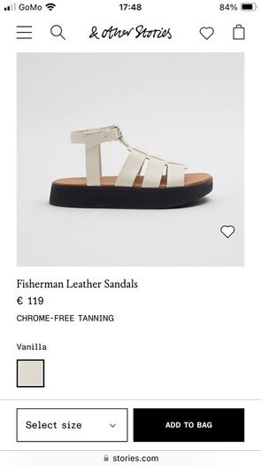 Other Stories chunky sandals, new, uk 8/eur 41