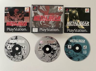 PlayStation 1 PS1 Metal Gear Solid  Special Missions PAL Europe 3 Discs 2 Manuals Complete