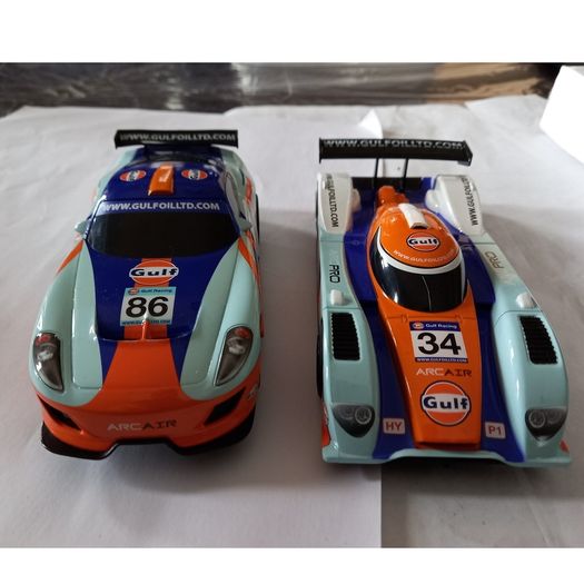 Scalextric GULF Endurance Twin Pack (slot cars)  ( le mans 24 hr touring gp racer lmp )