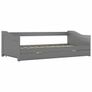 Pull-out Sofa Bed Frame without Mattress Grey 90x200 cm Image 3