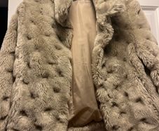 Light Beige Fur Jacket