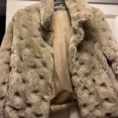 Light Beige Fur Jacket