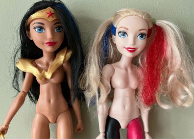 DC Superhero Dolls, Wonder Woman and Harley Quinn