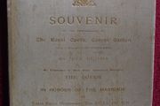 Souvenir of The Performance At The Royal Opera, Covent - July 4th, 1893