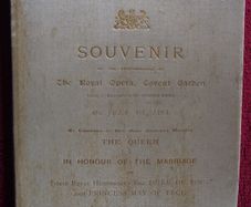 Souvenir of The Performance At The Royal Opera, Covent - July 4th, 1893