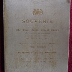 Souvenir of The Performance At The Royal Opera, Covent - July 4th, 1893