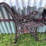 Pair of decorative cast iron bench ends Image 9