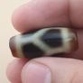 Vintage Chain Link Pattern Himalayan Tibetan Agate Dzi Bead Amulet Image 2