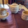 Nicholas Mosse lavender  new tea set from Washington Creek USA . A tea pot, large mug, creamer and sugar bowl . Image 2