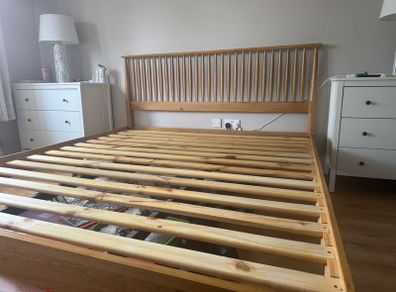 Wooden bed frame super king
