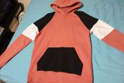 pull and bear black white salmon pink small medium hoodie
