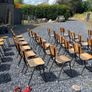 Set of 6 Vintage School Stacking industrial chairs Image 5