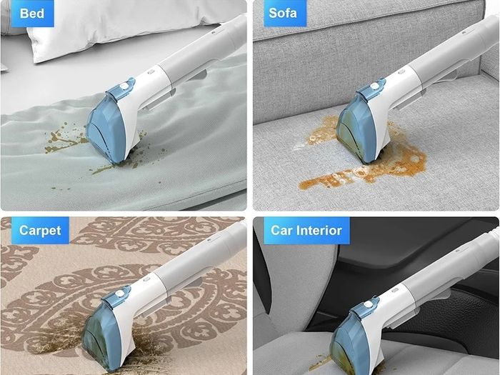 Carpet Spot Upholstery Cleaner  Handheld Sofa Stain Striker 450W Wet Washer Machines Vacuum Portable Compact Cleaning Machine Small Mini Messy Tool for Pets Home Rug Couch Car Seats
