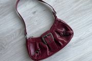 Shoulder Bag purse burgundy red