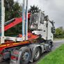 Scania R450 Tag and Crane Mounted Timber Trailer Image 5