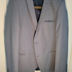 Luxury Benetti Petrol Blue Tailored 3-Piece Suit Size 38
