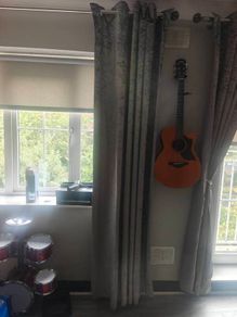 Velvet crush curtains