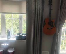 Velvet crush curtains