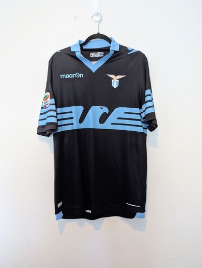 S.S. Lazio 2015-16 Away Shirt (XL) - Black Eagle Kit | Macron