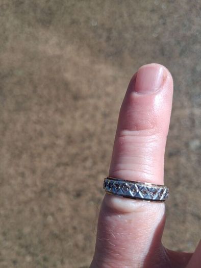 9k Gold 1970'S Full Eternity Ring(3 grams)