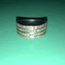 diamond ring silver band Image 3