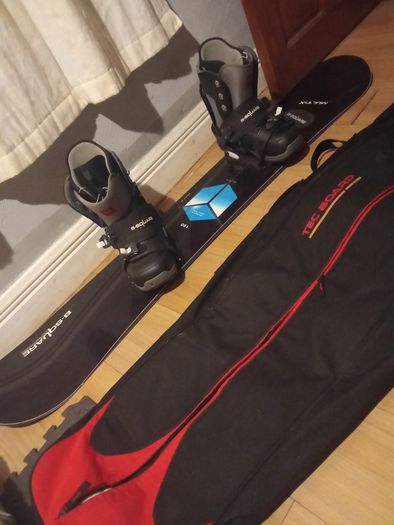 Shoes and Snowboard