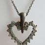 Pandora Sterling Silver 925 Heart Pendant Necklace length 18" - 4,6g Image 4