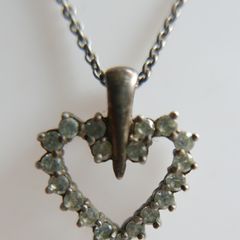 Pandora Sterling Silver 925 Heart Pendant Necklace length 18" - 4,6g