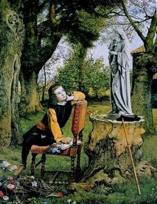 An Original Rare Antique Print from Picture Relics - Titan's First Essay in Colour by 'WILLIAM DYCE' Dated: 1857