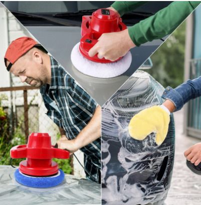 BRAND NEW 10-inch Random Orbital Car Polisher 3200RPM Two-handle Buffer Waxer With Polishing Waxing Pads And Gloves For Car Sanding